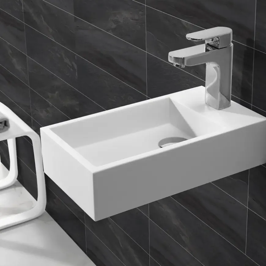 Marho Zelia fontein toilet rechts mat wit composiet