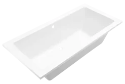 Marho Zephyra SQ inbouw duo lig bad 180 x 80 x 49 cm acryl glans wit