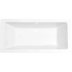 Marho Zephyra SQ inbouw duo lig bad 180 x 80 x 49 cm acryl glans wit