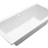 Marho Zephyra SQ inbouw duo lig bad 180 x 80 x 49 cm mat wit