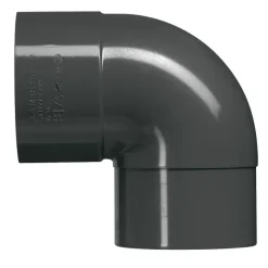 Goten & Regenpijpen > Martens bocht 90° PVC antraciet verjongd 80x80 mm