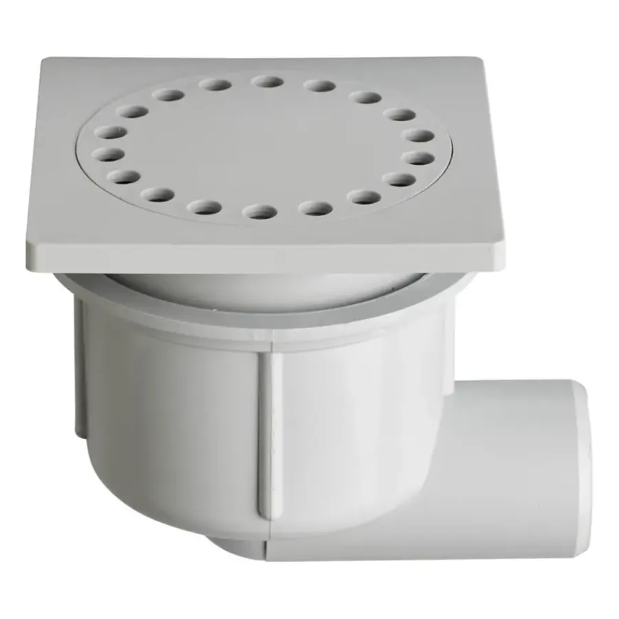 Afvoerbuizen & Hulpstukken > Martens Doucheplug 10 x 10 cm met 40 mm Zijuitloop