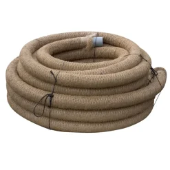 Tuinafwatering|Afvoerbuizen & Hulpstukken > Martens drainagebuis kokosrol Ø 80 mm 25 meter