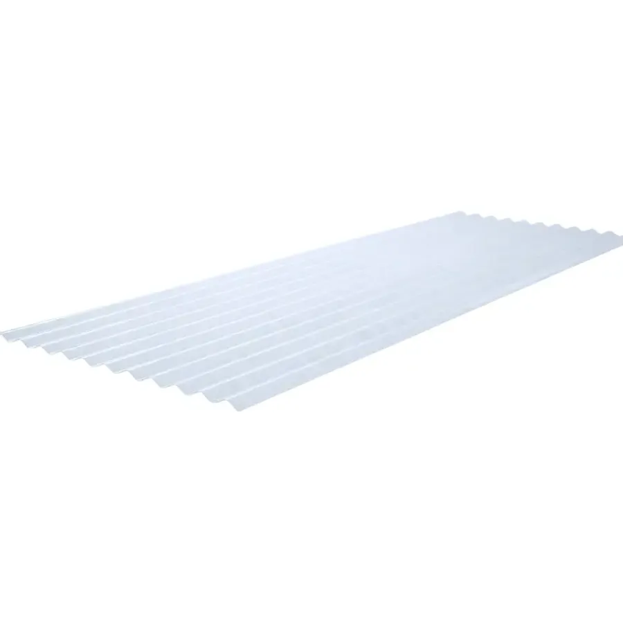 Dakbedekking Schuine Daken > Martens Polyester Golfplaat 76/ 18 Naturel 244 x 83 cm