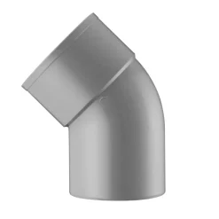 Rioleringsbuizen|Afvoerbuizen & Hulpstukken > Martens PVC bocht 45° grijs 1x mof 75 mm