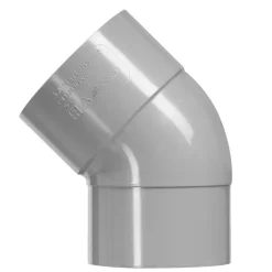 Rioleringsbuizen|Afvoerbuizen & Hulpstukken > Martens PVC bocht 45° grijs 1x mof 40 mm