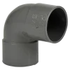 Rioleringsbuizen|Afvoerbuizen & Hulpstukken > Martens PVC bocht 90° grijs 2x mof 40 mm