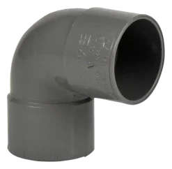 Rioleringsbuizen|Afvoerbuizen & Hulpstukken > Martens PVC bocht 90° grijs 2x mof 40 mm