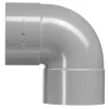Rioleringsbuizen|Afvoerbuizen & Hulpstukken > Martens PVC bocht 90° grijs 2x mof 125 mm