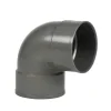 Rioleringsbuizen|Afvoerbuizen & Hulpstukken > Martens PVC bocht 90° grijs 2x mof 110 mm