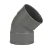 Rioleringsbuizen > Martens PVC bocht 45° grijs 2x mof 110 mm