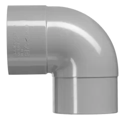 Rioleringsbuizen|Afvoerbuizen & Hulpstukken > Martens PVC bocht 90° grijs 1x mof 32 mm