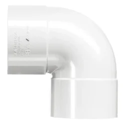 Rioleringsbuizen|Afvoerbuizen & Hulpstukken > Martens PVC bocht 90° wit 2x mof 40 mm