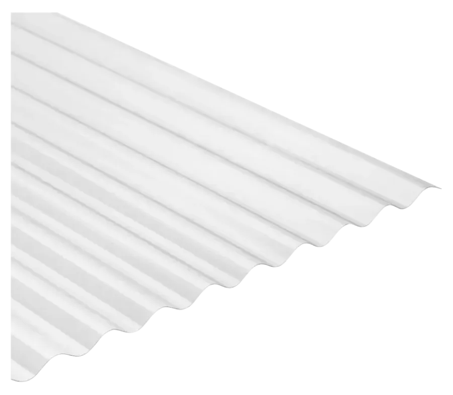 Dakbedekking Schuine Daken > Martens PVC Golfplaat 32/9 Helder 122 x 66 cm