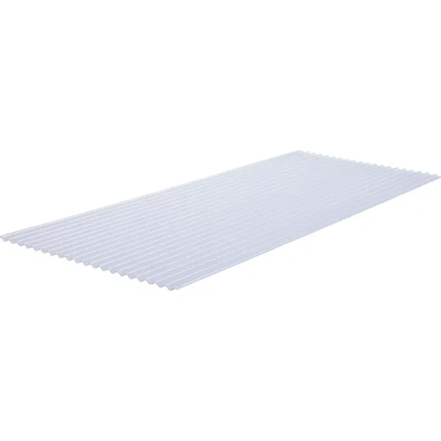 Dakbedekking Schuine Daken > Martens PVC Golfplaat 32/9 Helder 153 x 66 cm
