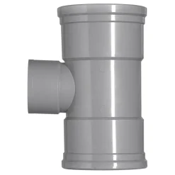 Rioleringsbuizen|Afvoerbuizen & Hulpstukken > Martens PVC T-stuk 90° 3x manchet 125x75 mm