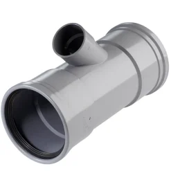 Afvoerbuizen & Hulpstukken > Martens PVC T-stuk 45° 2x manchet 110x50 mm