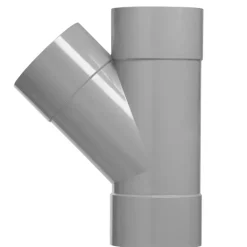 Rioleringsbuizen|Afvoerbuizen & Hulpstukken > Martens PVC T-stuk 45° 3x mof 110 mm