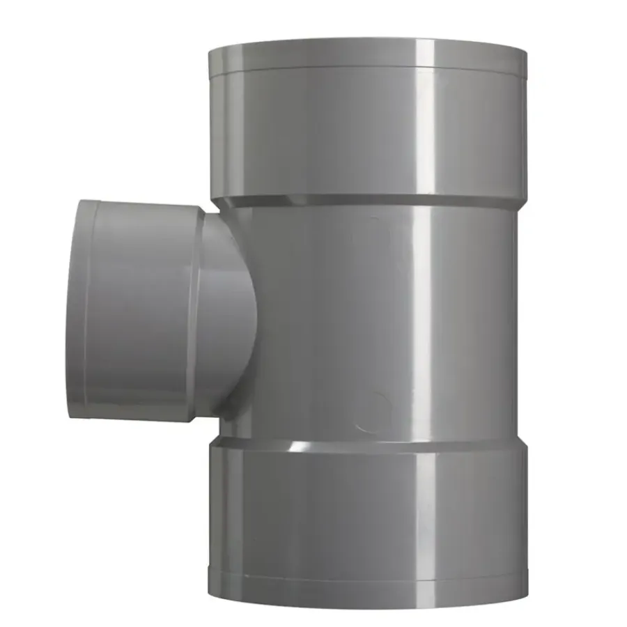 Rioleringsbuizen|Afvoerbuizen & Hulpstukken > Martens PVC T-stuk 90° 3x Mof 110 x 75 mm