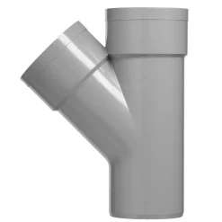 Rioleringsbuizen|Afvoerbuizen & Hulpstukken > Martens PVC T-stuk 45° 2x Mof 32 x 32 mm