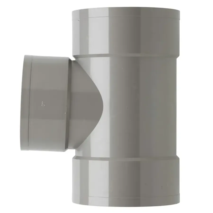 Rioleringsbuizen|Afvoerbuizen & Hulpstukken > Martens PVC T-stuk 90° 3x mof 125x110 mm