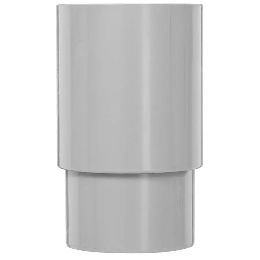 Goten & Regenpijpen > Martens PVC verbindingsstuk 80 mm grijs verlengd