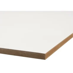 Constructieplaten|Alle Houten Platen > Geen MDF-plaat wit lakdraagfolie 244 x 122 cm 18 mm