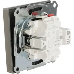 Schakelaars|Stopcontacten & Overige Contactdozen > Schneider Electric Merten D-Life inbouw serieschakelaar edelstaal