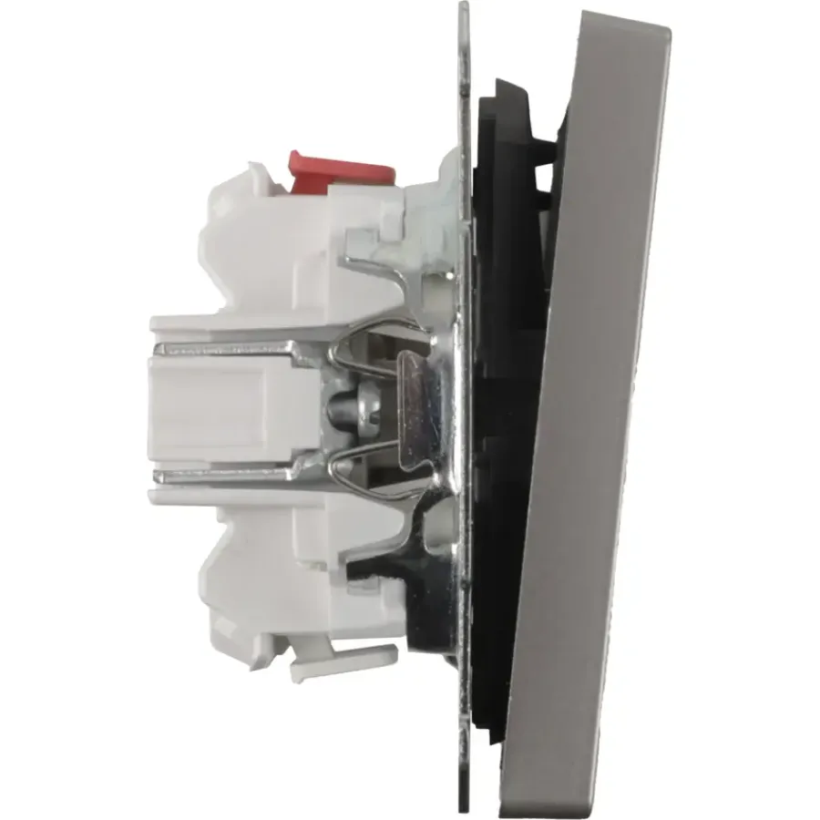 Schakelaars|Stopcontacten & Overige Contactdozen > Schneider Electric Merten D-Life inbouw serieschakelaar edelstaal