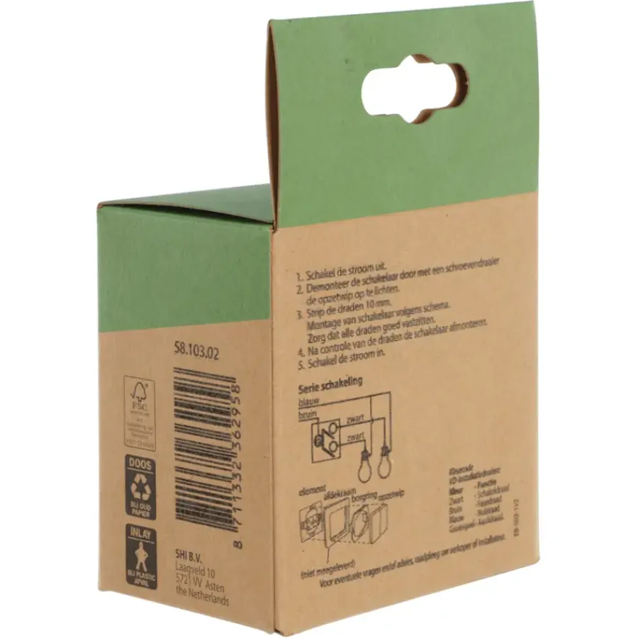 Schakelaars|Stopcontacten & Overige Contactdozen > Schneider Electric Merten D-Life inbouw serieschakelaar edelstaal