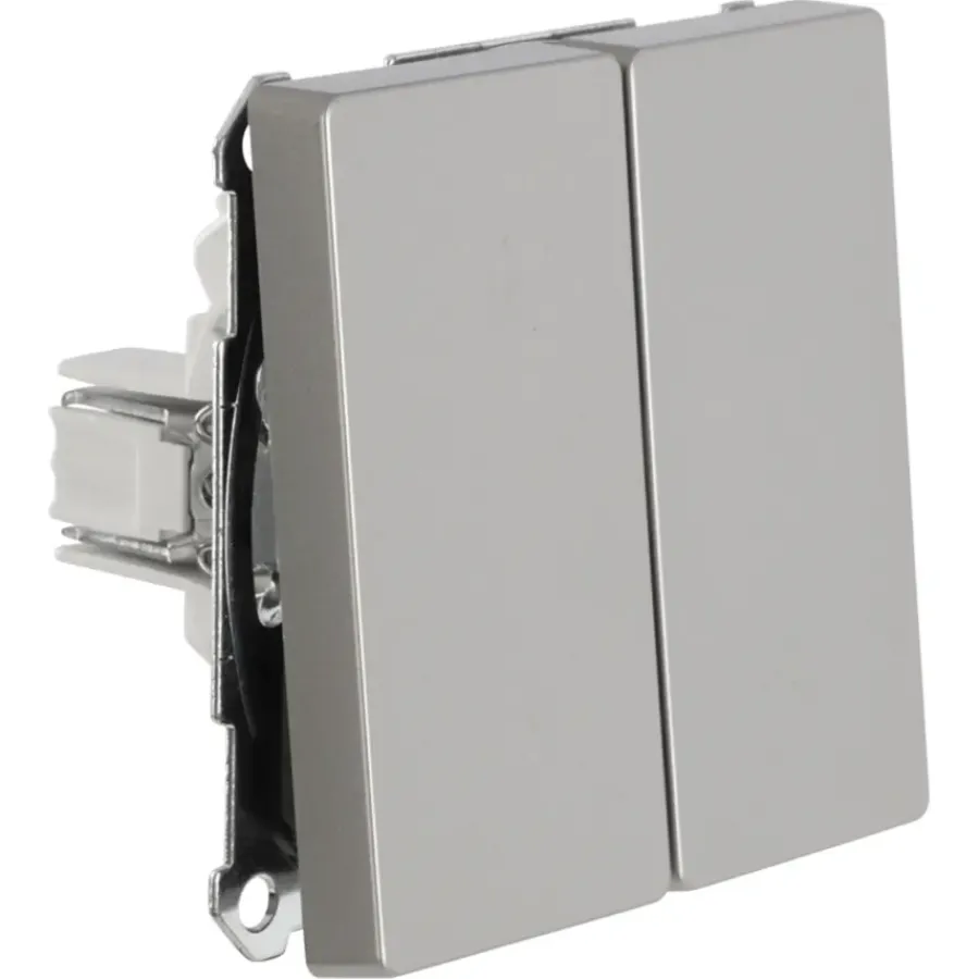 Schakelaars|Stopcontacten & Overige Contactdozen > Schneider Electric Merten D-Life inbouw serieschakelaar edelstaal