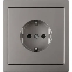 Inbouw Schakelmateriaal|Stopcontacten & Overige Contactdozen > Schneider Electric Merten D-Life Inbouw Stopcontact Enkel RA RVS