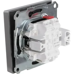 Schakelaars > Schneider Electric Merten D-Life inbouw wisselschakelaar edelstaal
