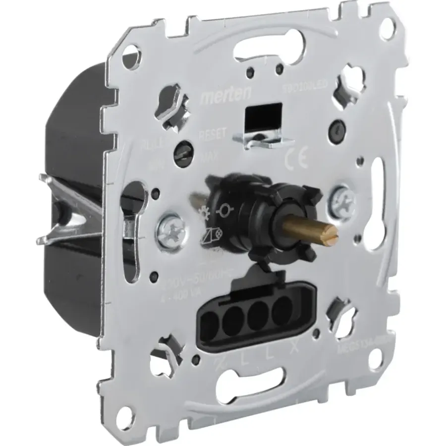 Dimmers|Inbouw Schakelmateriaal > Schneider Electric Merten inbouw dimmer led/gloei/halogeen 4-400 watt