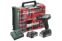 Accuboormachines|Boormachines > Metabo 18V accuboormachine BS18 incl. 2 accu's 2.0Ah + lader en accessoire-set in koffer
