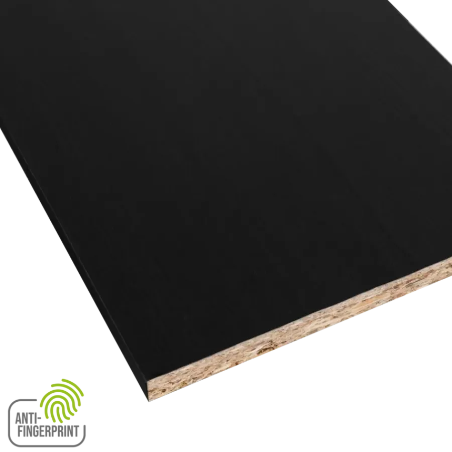 Meubelpanelen|Timmerpanelen > Geen Meubelpaneel antraciet essen ABS fingerprint proof 240x40 cm 18 mm