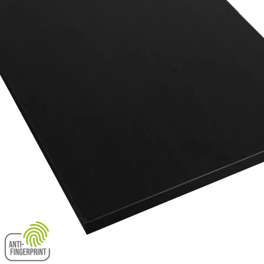 Meubelpanelen|Timmerpanelen > Geen Meubelpaneel antraciet essen ABS fingerprint proof 80x30 cm 18 mm