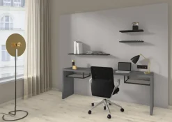Meubelpanelen|Timmerpanelen > Geen Meubelpaneel inox metallic ABS 240x60 cm 18 mm