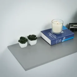 Meubelpanelen|Timmerpanelen > Geen Meubelpaneel inox metallic ABS 80x30 cm 18 mm