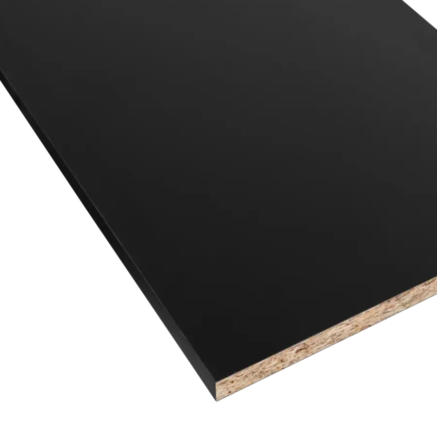 Meubelpanelen|Timmerpanelen > Geen Meubelpaneel zwart ABS 240x40 cm 18 mm