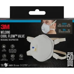 Persoonlijke Bescherming > 3M fijn stof masker cupvorm met uitademventiel tegen lasrook