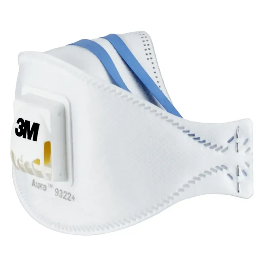 Persoonlijke Bescherming > 3M fijn stof masker vouwbaar met uitademventiel 9322C2 2 stuks