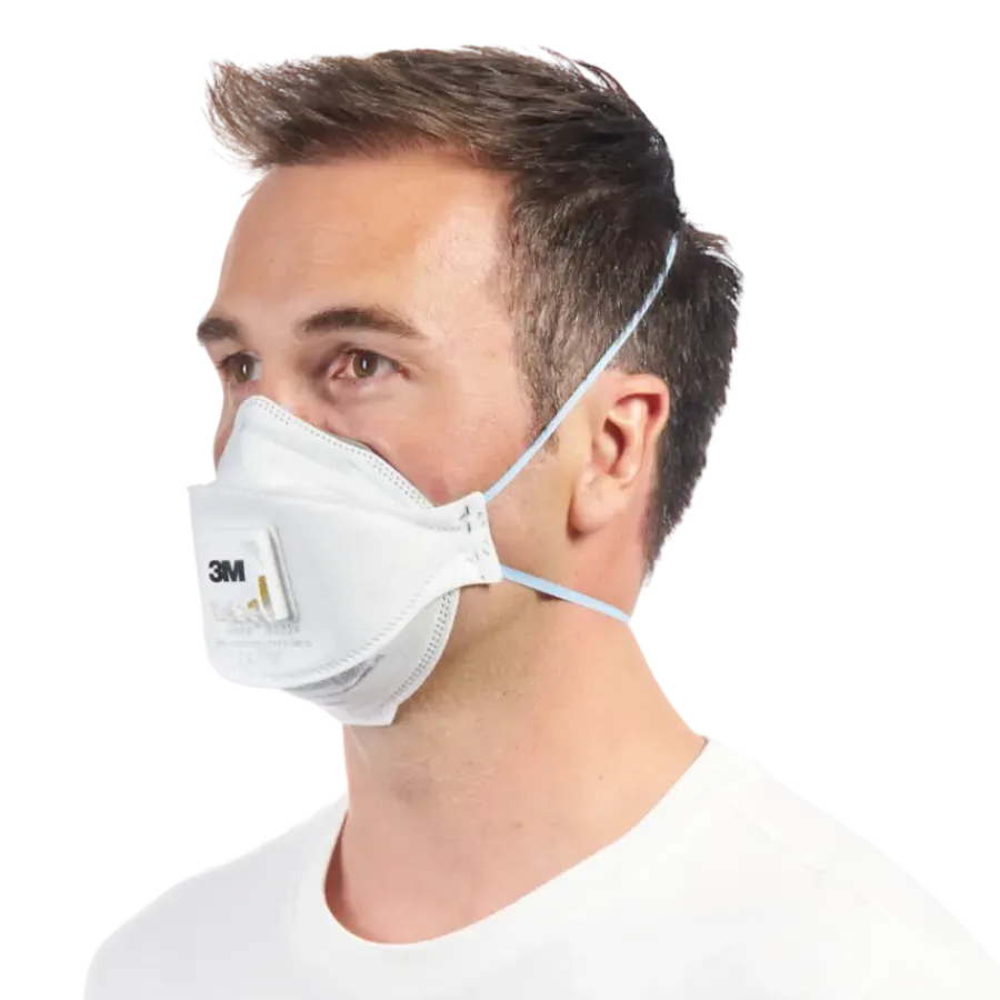 Persoonlijke Bescherming > 3M fijn stof masker vouwbaar met uitademventiel 9322C2 2 stuks