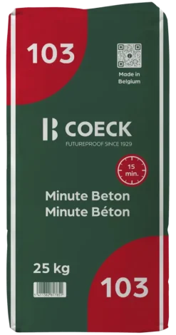 Mortel > COECK Minute-Beton snelbeton 25 kg