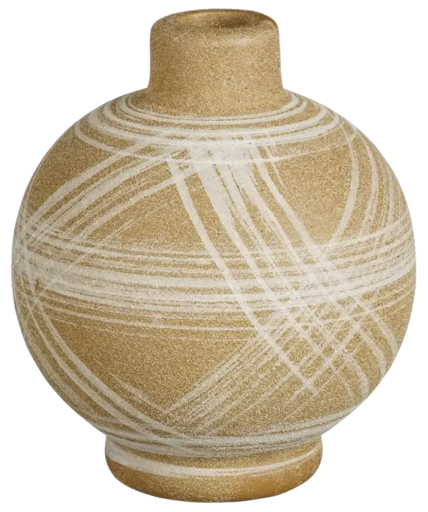 Moma kandelaar bruin - h14,5xd12,5cm