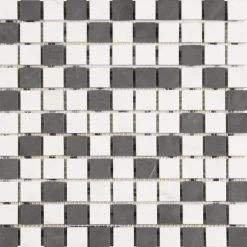 Mozaiek Wit/Zwart/Grijs 30X30CM 4 stuks