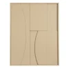 Muurdecoratie beige FSC 100% - l70xb90xh2,5cm