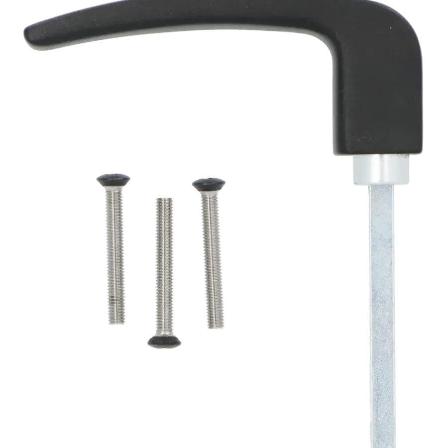 Deurbeslag Buitendeur|Deur Accessoires > Nemef montageset 3400-II beslag kruk-kruk 58-62mm zwart