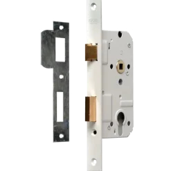 Deursloten|Cilinders > Nemef 500 serie insteekcilinderslot binnendeur wit Doorn 50mm PC 72mm