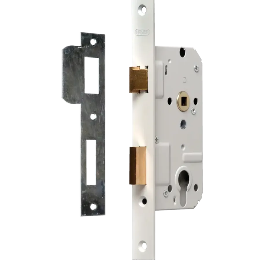 Deursloten|Cilinders > Nemef 500 serie insteekcilinderslot binnendeur wit Doorn 50mm PC 72mm